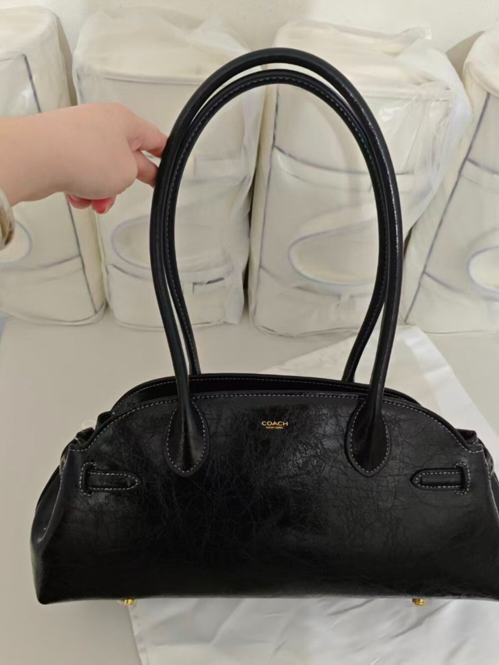 Coach Empire Carryall Shoulder Bag, Brown CAM03 - Picture 2 of 8